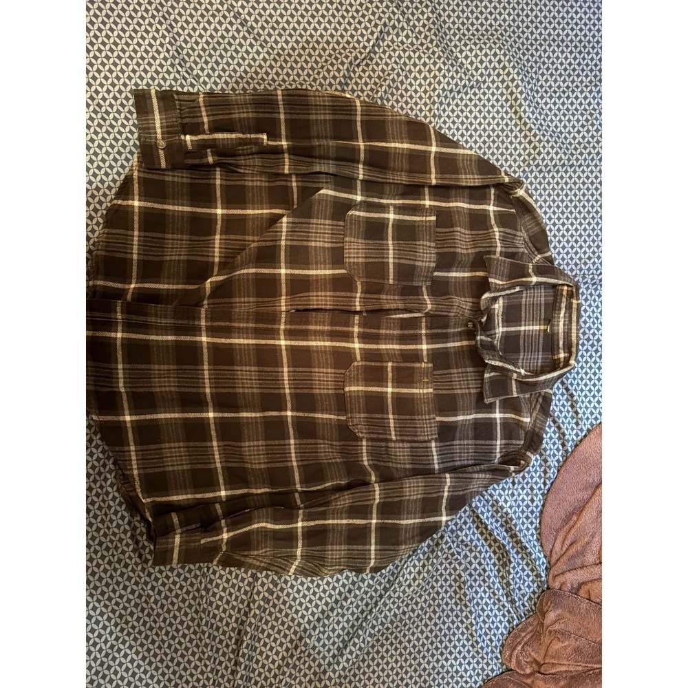 Brahma - Mens Heavy Weight Flannel Shirt - Black - Size XXL